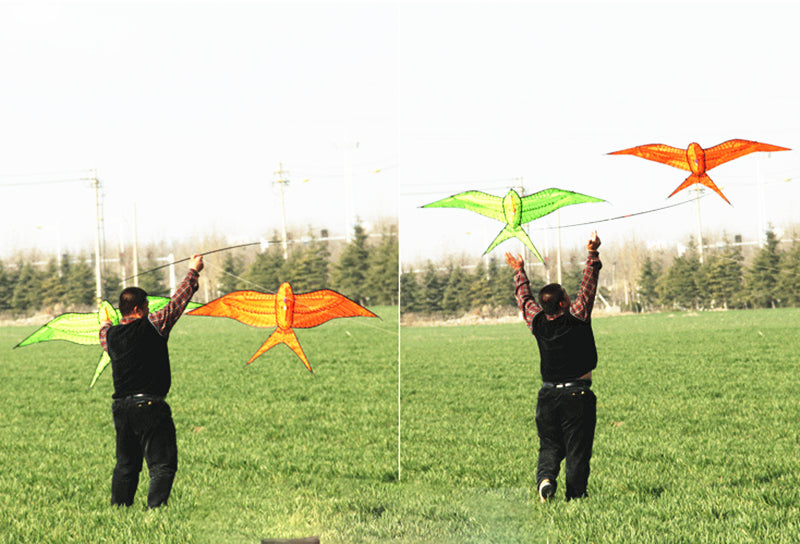 free shipping 2pcs/lot pole swallow kite flying traditional kites for adults kite line dragon kite factory ikite air snakes kite