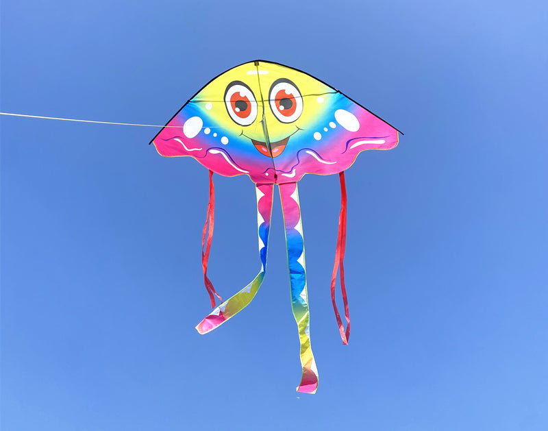 free shipping new smiling kites flying toys for children kites line professional winds kites for kids reel weifang kite factory
