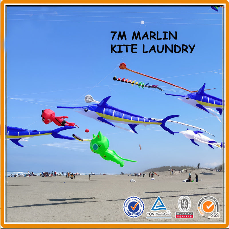 free shipping Marlin fish kite flying soft kites for adults kite nylon inflatable kites outdoor kite pendant professional kite