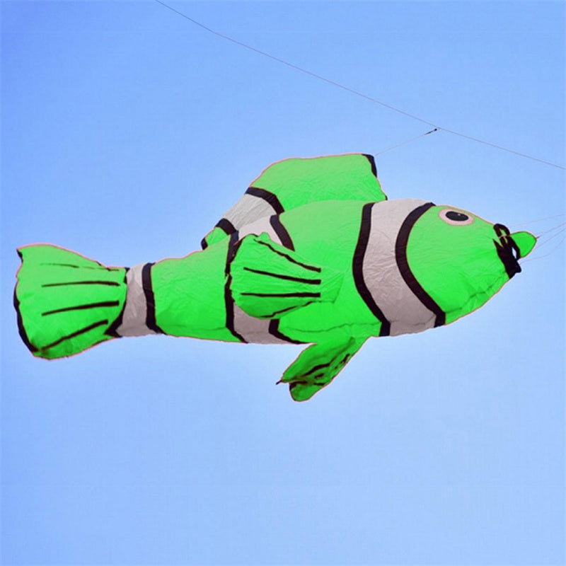 Free Shipping 7color 2.45m~3m Fish Kite Line Laundry Pendant Soft Inflatable Show Kite for Kite Festival 30D Ripstop Nylon Fabric with Bag