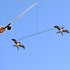 free shipping Pole Swallow kite flying toys for children handle line winder sports outdoors fun hand game mini kite rods fishing