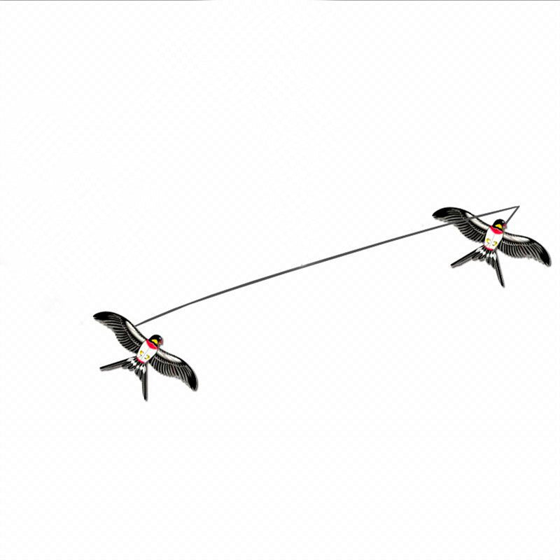 free shipping Pole Swallow kite flying toys for children handle line winder sports outdoors fun hand game mini kite rods fishing