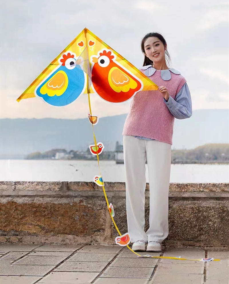 Free Shipping Chicken Kites flying toys for kids kites line Children outdoor games eagle toy dragon fly kite surfing Wind power