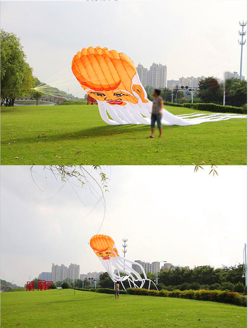 free shipping Chinese traditional longevity kite flying octopus kites flying soft kite walk in sky latawiec kite parachute ikite