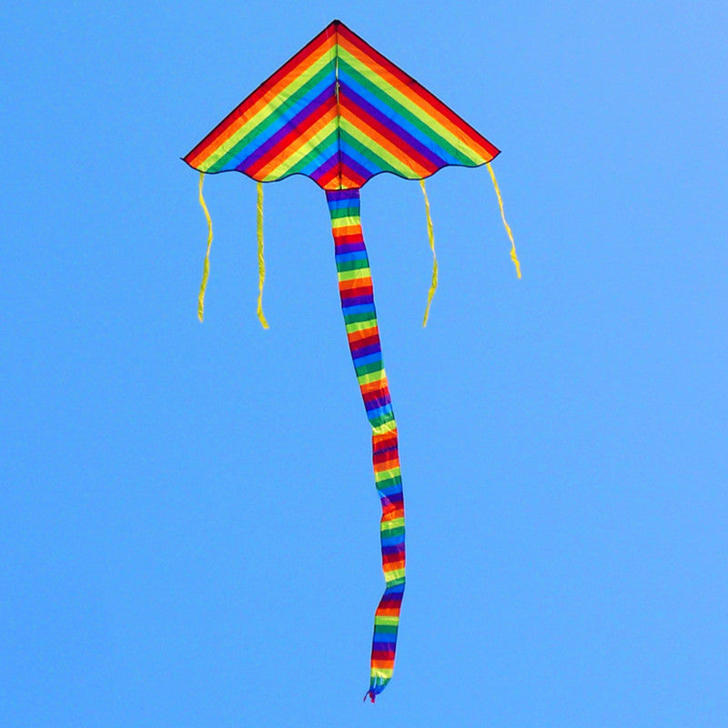 free shipping rainbow delta kites for children kites for kids reel nylon kite butterfly kite factory bird kite string line ikite