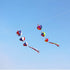 free shipping large kite windsocks flying show kite tails inflatable kite pendant outdoor game children paragliding wing Single