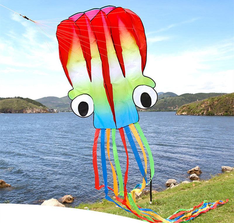 free shipping children kite flying toys octopus kite inflatable kites factory walk in sky outdoor fun ikite professional winds