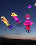 free shipping led fish kite flying trilobites factory kite for adults kite string line windsurfing papalote outdoor toys sport
