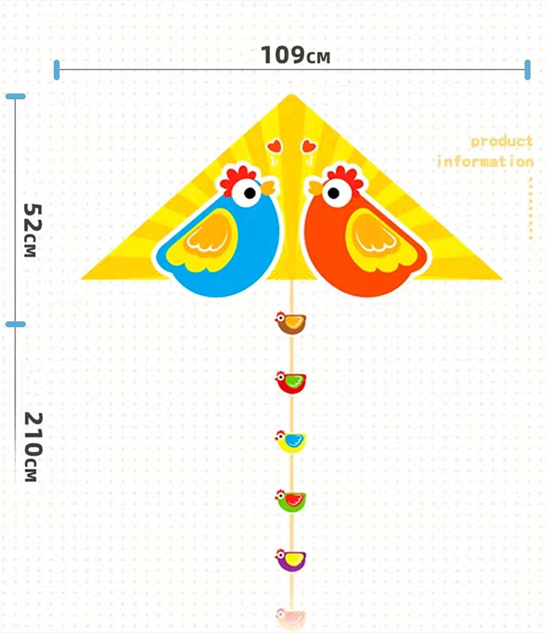 Free Shipping Chicken Kites flying toys for kids kites line Children outdoor games eagle toy dragon fly kite surfing Wind power