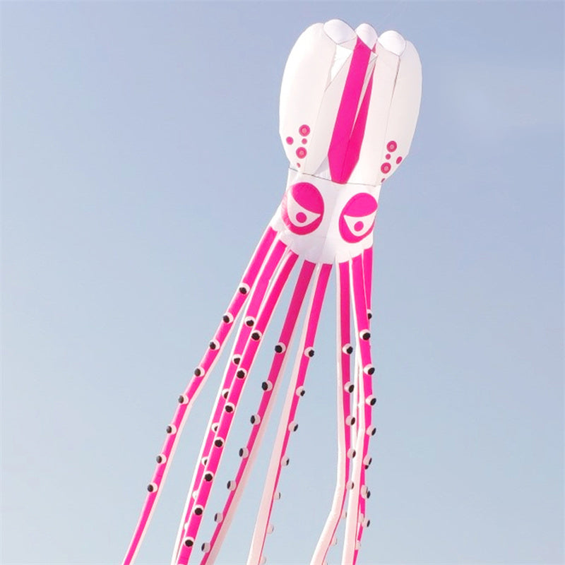 Free Shipping 12m~18m Giant Octopus Kite 3D Huge Single Line Soft Inflatable Kite Festival Show Kite 30D Ripstop Nylon Fabric with Bag