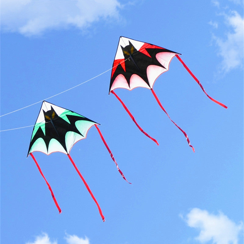 free shipping large bat kite flying children kite reel outdoor sports game kids toys ripstop nylon fabric primaris koinobori