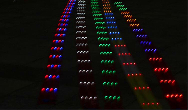 free shipping 15m 10m led kite tails led lamp battery kite windsocks kite string line windsurfing parafoil kite accessories