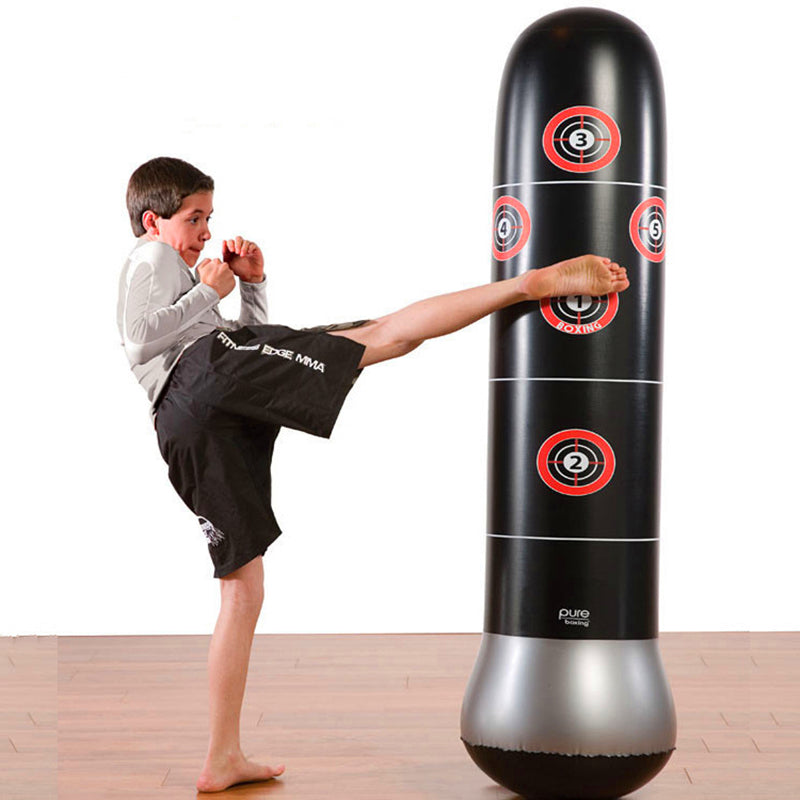 Free Shipping 160cm inflatable tumbler boxing column for adults sports Fitness Thicken soft punching bag Sandbags factory
