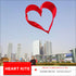 New Arrival 3D Solid Heart Kite High Quality 0.88m Love Heart Shape Single Line Kites for Adults and Kids