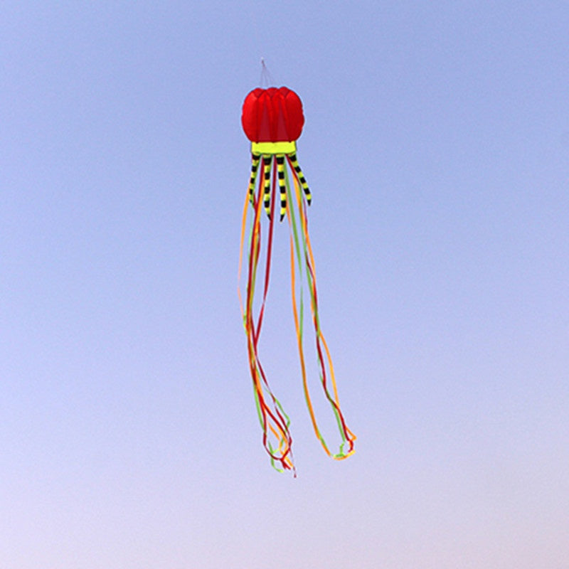 free shipping 8m jellyfish kites flying toys for kids kites line outdoor sports beach kites reel weifang kites factory ikite koi
