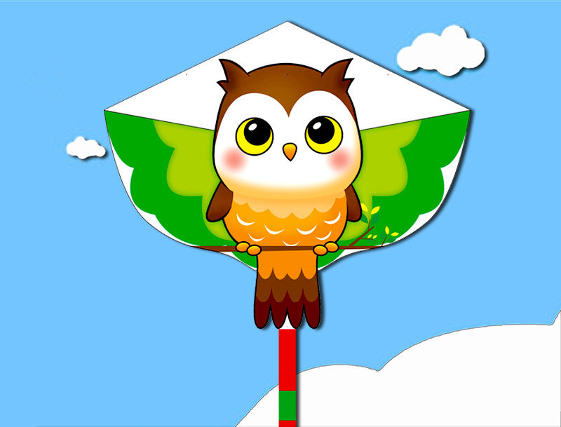 free shipping new children kites flying toys ripstop nylon fabric with handle line outdoor game toys cerf volant kids kite ikite