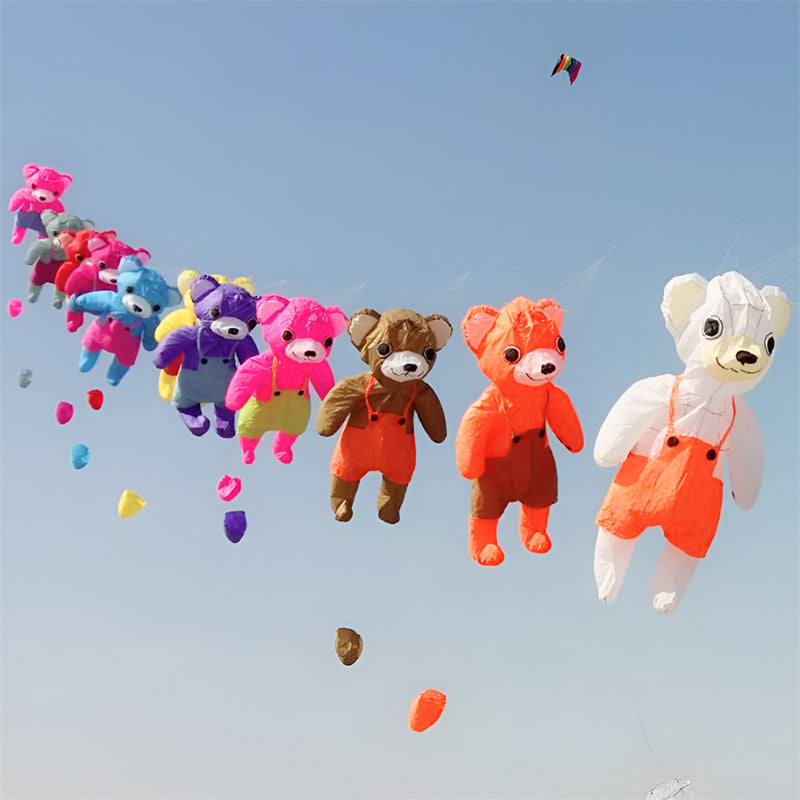free shipping giant kite bear kite inflatable kites outdoor toys soft kite string reel animal kites buggy panda kite factory