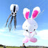 Free Shipping 5m Rabbit Kite Line Laundry Pendant Soft Inflatable Show Kite for Kite Festival 30D Ripstop Nylon Fabric with Bag