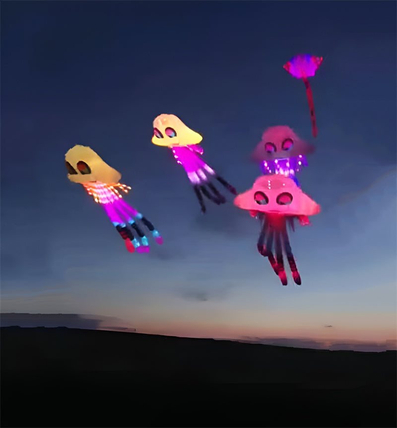Free Shipping led kites flying for adults kites led octopus kites jellyfish kites goldfish kites trilobites kites inflatable
