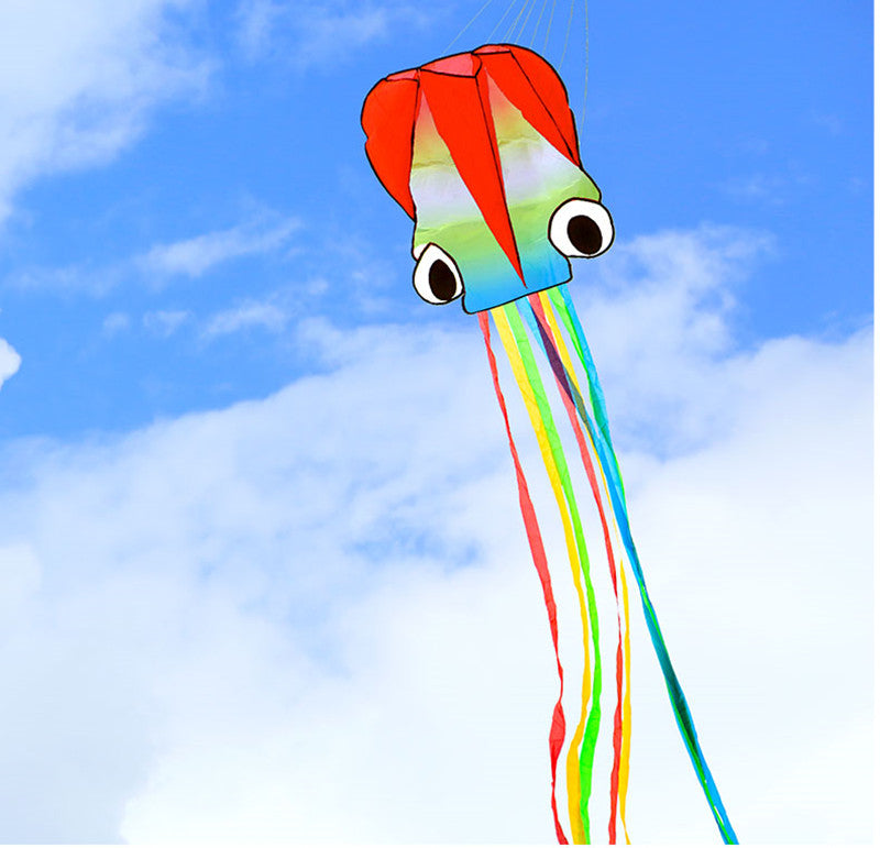 free shipping children kite flying toys octopus kite inflatable kites factory walk in sky outdoor fun ikite professional winds