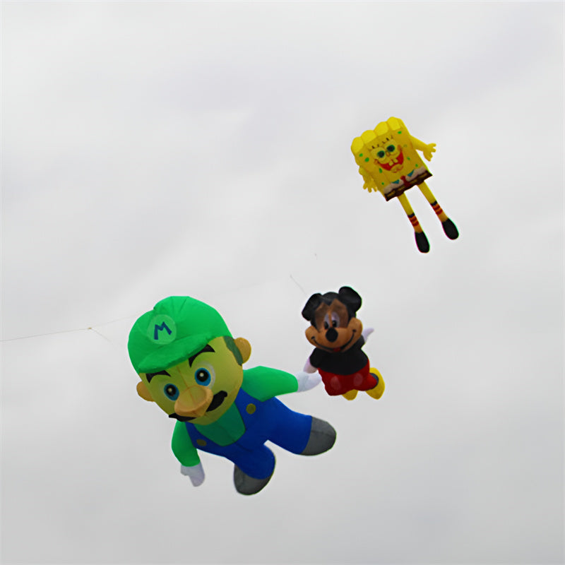 free shipping Soft Inflatable Mouse Kite Pendant High Quality Cartoon Animal Kite Line Laundry