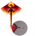 free shipping new flame dragon kite breeze easy to fly children's kite net red kite wheel adult beginner's kite