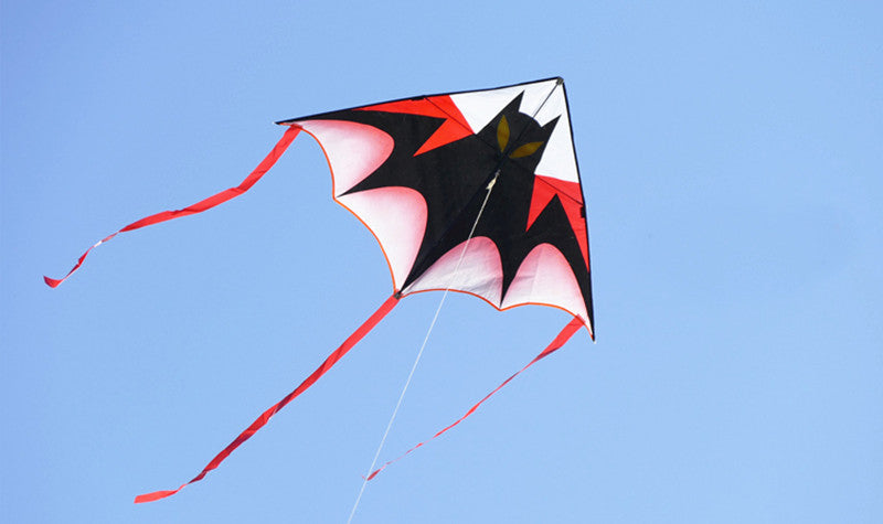 free shipping large bat kite flying children kite reel outdoor sports game kids toys ripstop nylon fabric primaris koinobori
