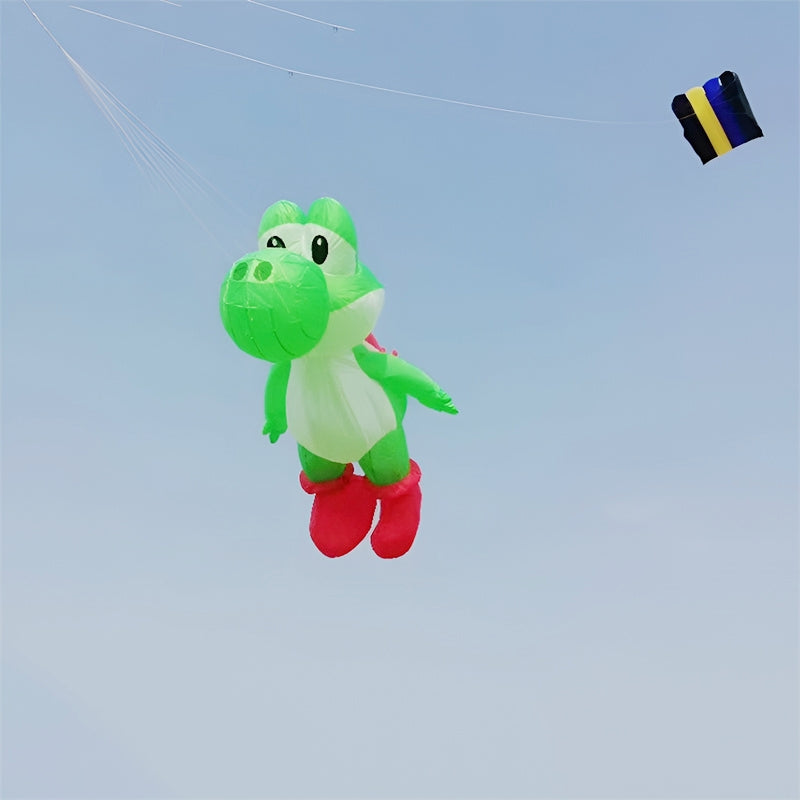 Free shipping 3m Dragon Kite Pendant Nylon kites Soft kites flying Inflatable Show Kite Line Laundry Outdoor Fun Toys for adults