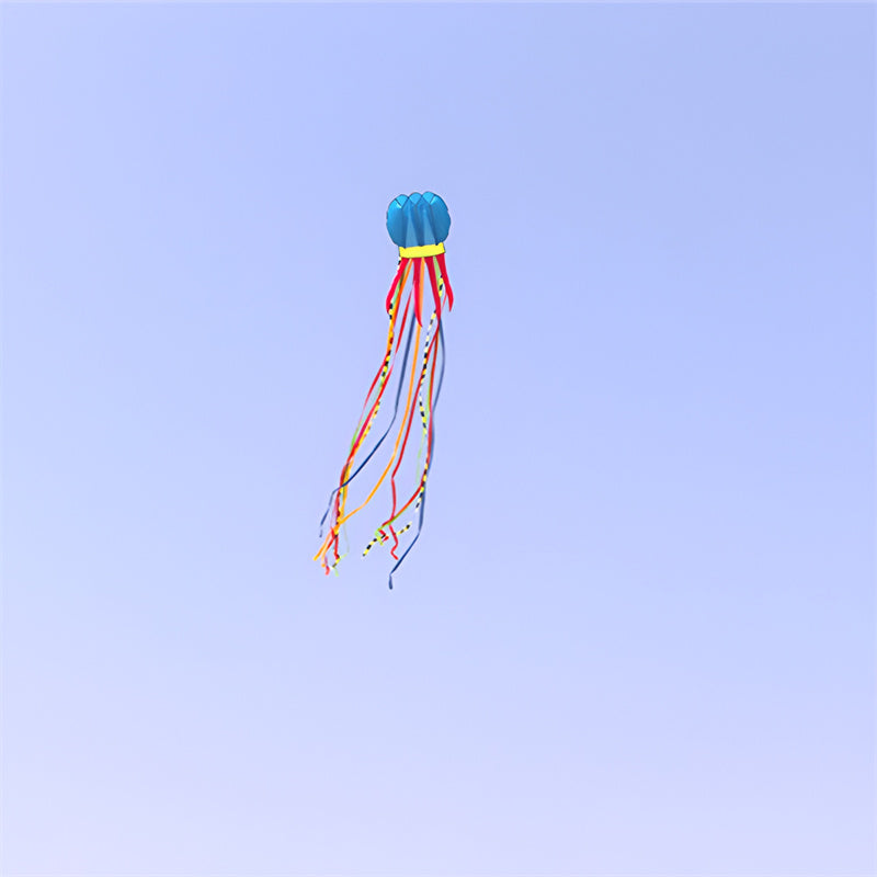 free shipping 8m jellyfish kites flying toys for kids kites line outdoor sports beach kites reel weifang kites factory ikite koi