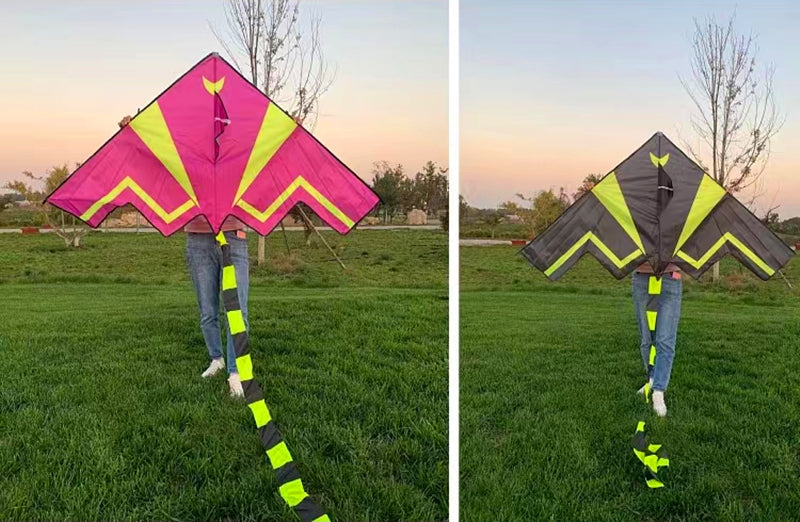 Free Shipping kids kites flying toys airplane kites string line power kite reel nylon toys flying kites illuminate delta kite
