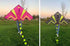 Free Shipping kids kites flying toys airplane kites string line power kite reel nylon toys flying kites illuminate delta kite