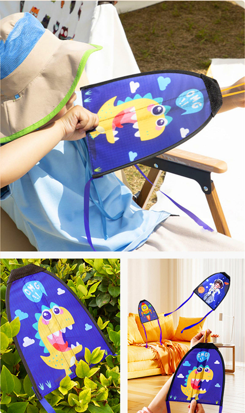 Free Shipping 10p Ejector toys outdoor toys flying kites for children kites string line fun toys flying kite rip stop for kite
