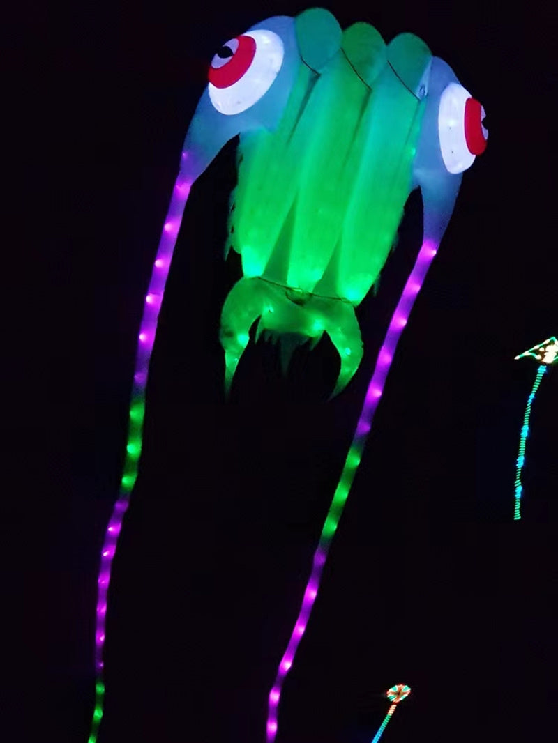 free shipping led trilobites kite for adults kite string line windsurfing papalote outdoor toys sport professional kite koi carp