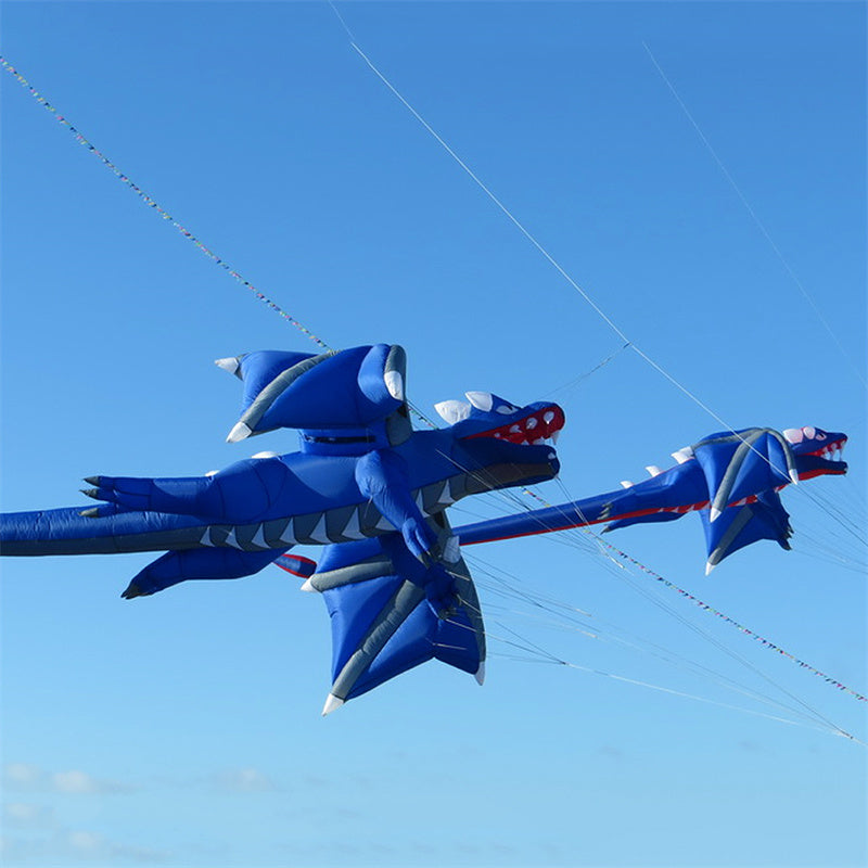 Free Shipping 6.5m Dragon Kite Line Laundry Pendant Soft Inflatable Show Kite for Kite Festival 30D Ripstop Nylon Fabric with Bag
