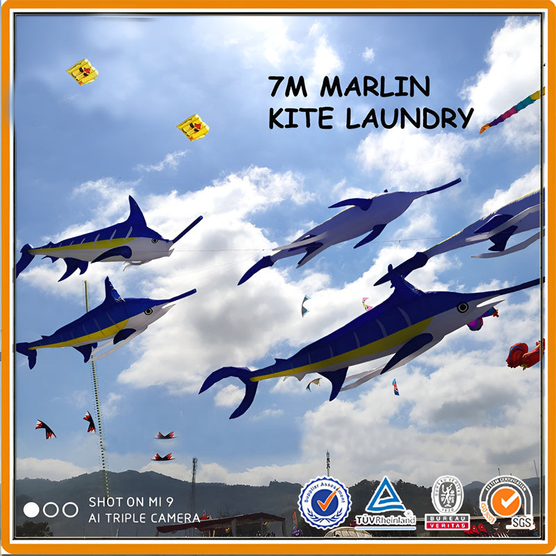 free shipping Marlin fish kite flying soft kites for adults kite nylon inflatable kites outdoor kite pendant professional kite