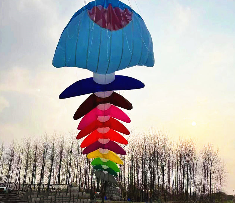 Free shipping fishbone soft kites pendant flying fish kites for adults inflatable show kites cometas de viento wind sock