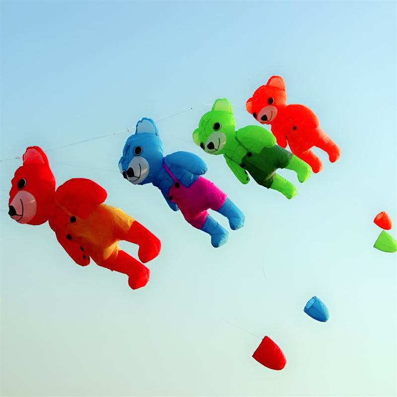 free shipping giant kite bear kite inflatable kites outdoor toys soft kite string reel animal kites buggy panda kite factory