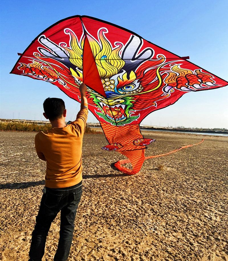 free shipping 100m chinese dragon kite flying handle line large kite snake kites for kids cometas paragliding windsurf
