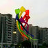 free shipping high quality 6m rainbow windsock kite flying large kites adult kite reel ripstop nylon kite wind kites bat kites