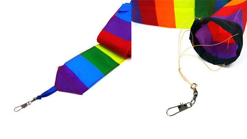 free shipping large kite tails flying kite windsocks kites rainbow tail kite for kids plane kite string winder cobra paragliding
