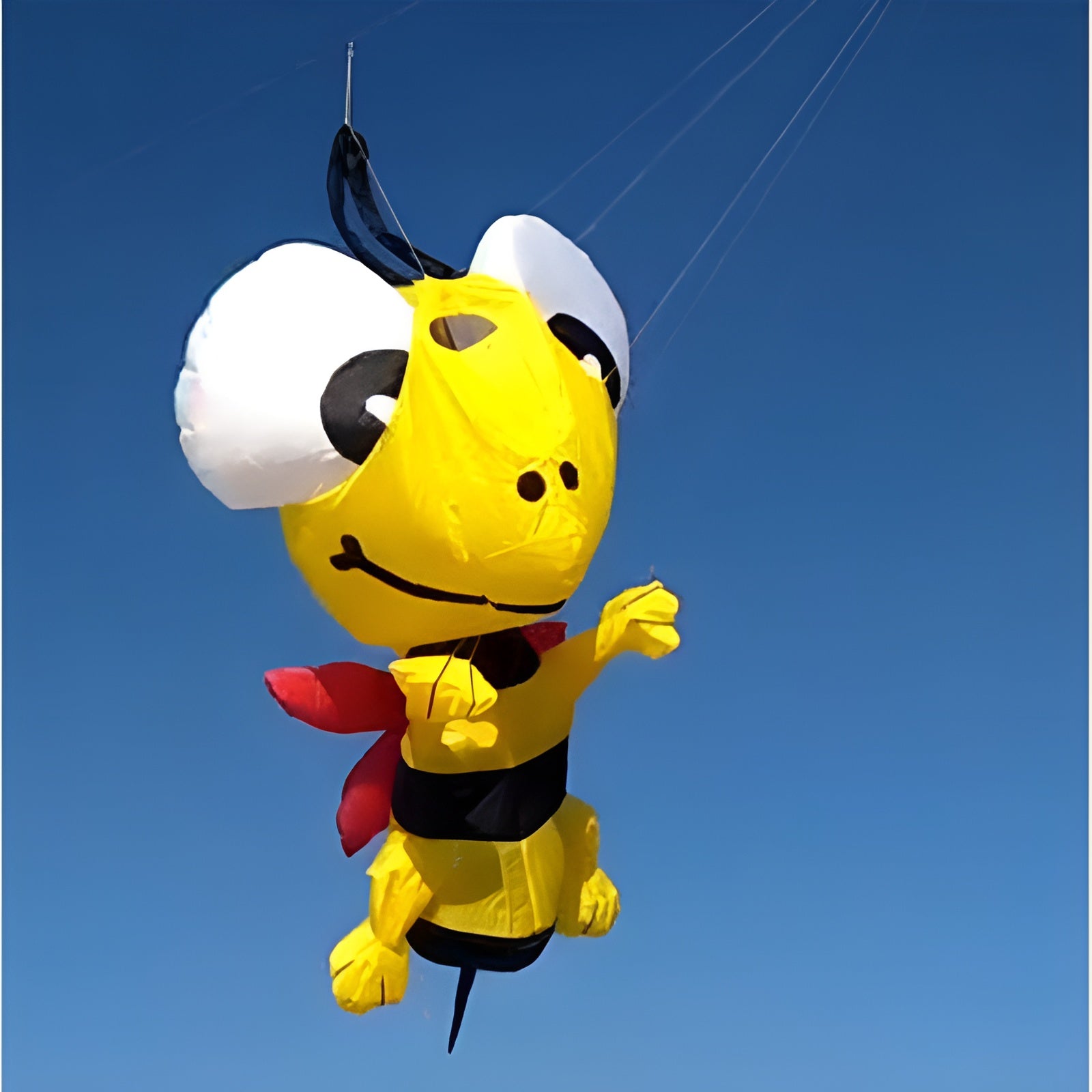 Free Shipping 3m Bee Kite Line Laundry Pendant Soft Inflatable Show Kite for Kite Festival Best 30D Ripstop Nylon Fabric with Bag