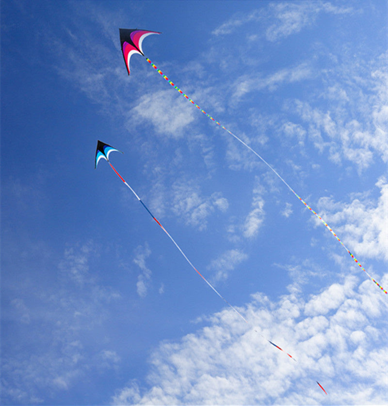 Free shipping children kites flying toys professional wind kites string line ripstop nylon kites factory kites for kids rainbow
