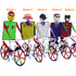 Free Shipping Dynamic Bicycle Kite 1.2m*1.5m Line Laundry Single Line Show Kite for Kite Festival 30D Ripstop Nylon with Bag