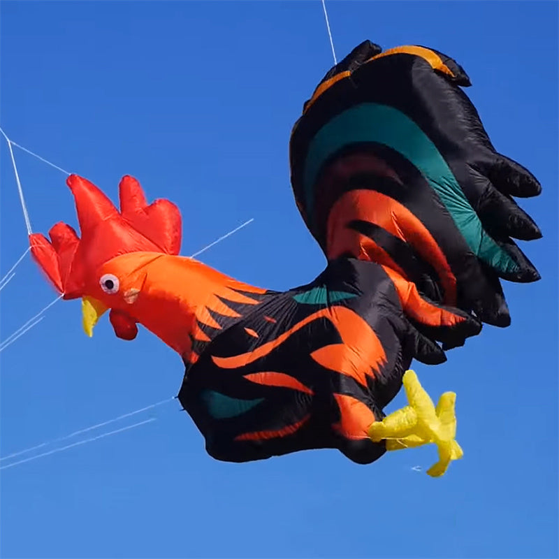 Free Shipping 2.8m*2.5m Rooster Kite Line Laundry Pendant Soft Inflatable Show Kite for Kite Festival 30D Ripstop Nylon with Bag