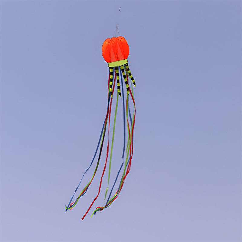 free shipping 8m jellyfish kites flying toys for kids kites line outdoor sports beach kites reel weifang kites factory ikite koi