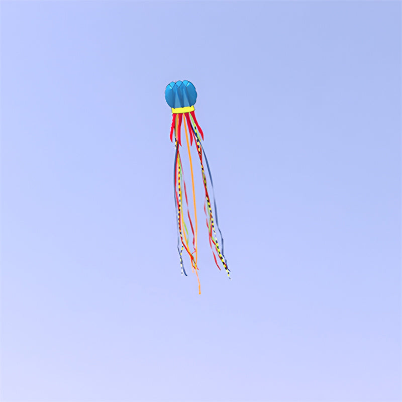 free shipping 8m jellyfish kites flying toys for kids kites line outdoor sports beach kites reel weifang kites factory ikite koi