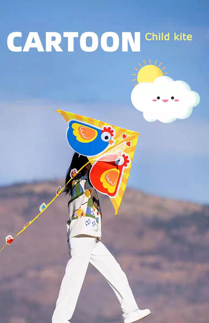Free Shipping Chicken Kites flying toys for kids kites line Children outdoor games eagle toy dragon fly kite surfing Wind power