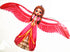 free shipping 2pcs/lot mini kites flying for children kite line 3d kite pocket kite for kids fishing rod dynamic wing PE kite