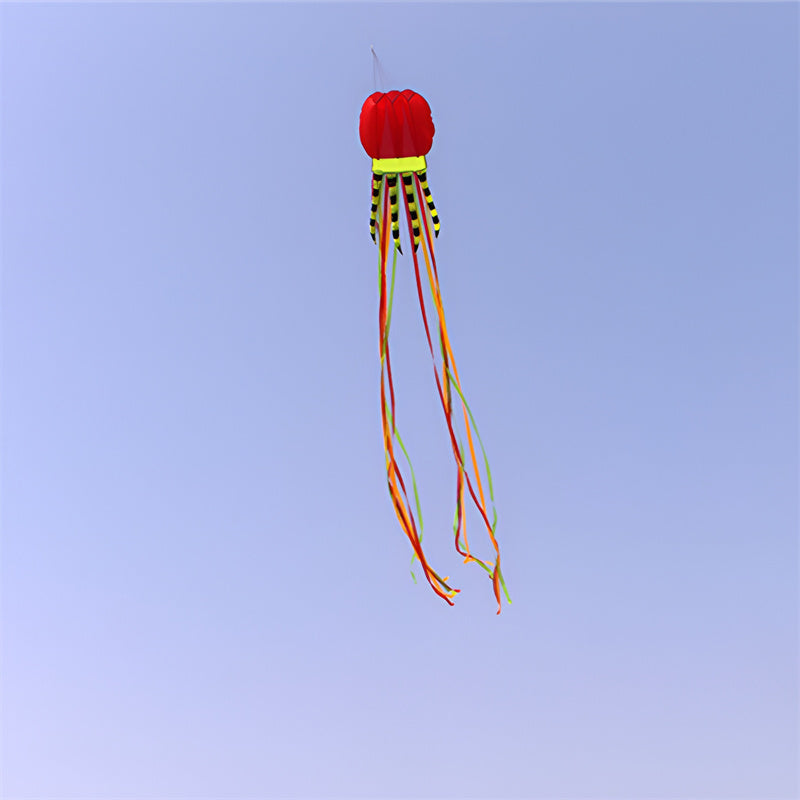 free shipping 8m jellyfish kites flying toys for kids kites line outdoor sports beach kites reel weifang kites factory ikite koi