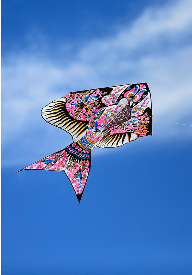 free shipping goldfish kite flying traditional swallow kite string line for children kites fish kites kids toys outdoor game koi